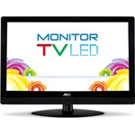 TV Monitor 23" LED AOC T2355E Full HD C/ Conversor Digital e Entradas HDMI e USB