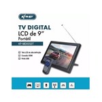 Tv Portatil Digital 9 Polegadas com Hdmi e Conversor Integrado Monitor com Controle Remoto Usb Led R