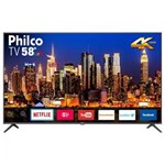 Ficha técnica e caractérísticas do produto TV Smart 4K Led 58´´ Philco Bivolt PTV58F60SN