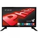 Ficha técnica e caractérísticas do produto TV Smart Led HD 28 PH28N91DSGW Som Surround Philco - Bivolt
