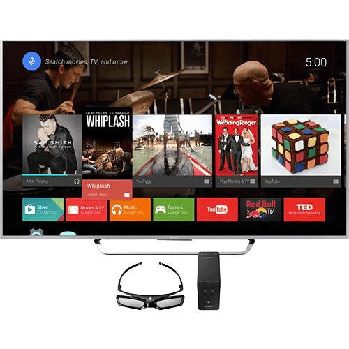 TV LED 75" Sony XBR-75X855C Ultra HD 4k Android TV 3D Wi-fi Integrado Motionflow 960hz Triluminos X-Reality Pro 4K