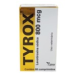 Ficha técnica e caractérísticas do produto Tyrox 800mcg 60 Comp Cepav Repositor Hormonal Cães