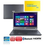 Ficha técnica e caractérísticas do produto Ultrabook Acer Aspire M5-481T-6417 com Intel® Core™ I5-3317U, 6GB, 500GB, 20GB SSD, Gravador de DVD, Bluetooth, HDMI, Wireless, LED 14” e Windows 8