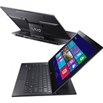 Ficha técnica e caractérísticas do produto Ultrabook Conversível 2 em 1 Sony Vaio DUO 13 SVD13217CBB com Intel Core I7 4GB 128GB SSD LED 13,3" Touchscreen Windows 8