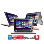 Ficha técnica e caractérísticas do produto Ultrabook 2 em 1 Touch Lenovo Yoga 2 com Intel® Core™ I7-4500U, 8GB, 500GB, 16GB SSD, Leitor de Cartões, Micro HDMI, Bluetooth, LED 13.3", Window