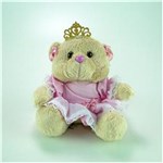 Ficha técnica e caractérísticas do produto Ursa de Pelúcia Princesa Mini Rosa