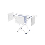 Ficha técnica e caractérísticas do produto Varal de Chão em Aço com Abas 150x56cm Búzios Branco