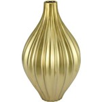 Ficha técnica e caractérísticas do produto Vaso 31cm Ceramica Dourado