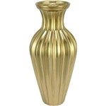 Ficha técnica e caractérísticas do produto Vaso 35cm Ceramica Dourado