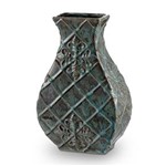 Ficha técnica e caractérísticas do produto Vaso Azul Antique 20 X 10 X 31 Cm Bencafil 149011