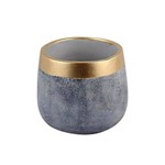 Ficha técnica e caractérísticas do produto Vaso, Cachepot de Cimento Gold Colar Urban - H41312