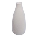 Ficha técnica e caractérísticas do produto Vaso Cerâmica Bottle Rings Pequeno - Branco