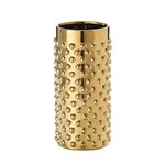 Ficha técnica e caractérísticas do produto Vaso Cerâmica Dourado 30,5 Cm