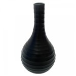 Vaso Cerâmica Preto 9 X 16,5 Cm 468