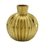 Ficha técnica e caractérísticas do produto Vaso de Cerâmica 16cm Dourado