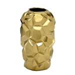 Ficha técnica e caractérísticas do produto Vaso de Cerâmica 31cm Dourado