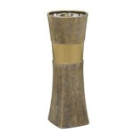 Ficha técnica e caractérísticas do produto Vaso de Cerâmica 40 5cm Dourado