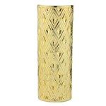 Ficha técnica e caractérísticas do produto Vaso de Cerâmica 40cm Dourado