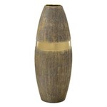 Ficha técnica e caractérísticas do produto Vaso de Cerâmica 45cm Dourado