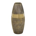 Ficha técnica e caractérísticas do produto Vaso de Cerâmica 34cm Dourado