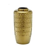 Ficha técnica e caractérísticas do produto Vaso de Cerâmica 25 5cm Dourado