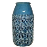 Ficha técnica e caractérísticas do produto Vaso de Cerâmica Azul P - Trevisan