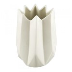 Ficha técnica e caractérísticas do produto Vaso de Ceramica Branco 12,7cm X 12,7cm X 17,5cm - Btc Decor