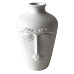 Ficha técnica e caractérísticas do produto Vaso de Ceramica Branco - Btc Decor
