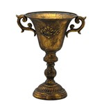Vaso de Metal 29cm Dourado Espressione
