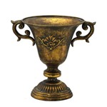 Vaso de Metal 23cm Dourado Espressione