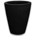 Ficha técnica e caractérísticas do produto Vaso de Planta Polietileno Jardim Varanda Cônico Cd01 Preto