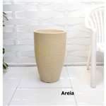 Ficha técnica e caractérísticas do produto Vaso de Planta Redondo Plastico Decorativo 60x38 Cm - Areia