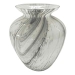 Ficha técnica e caractérísticas do produto Vaso de Vidro Marmorizado Transparente 25 Cm - Btc