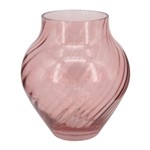 Ficha técnica e caractérísticas do produto Vaso de Vidro Transparente Rosa 20 Cm - Btc