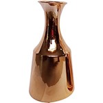 Ficha técnica e caractérísticas do produto Vaso Decorativo Ceramica Jug Bottle Grande Urban Dourado - 30x15,5x15,5cm