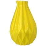 Ficha técnica e caractérísticas do produto Vaso Decorativo de Cerâmica Grande - Amarelo