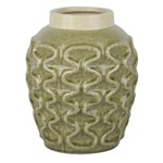 Ficha técnica e caractérísticas do produto Vaso Decorativo de Cerâmica Verde 20,5x25,5cm - Btc