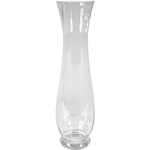 Ficha técnica e caractérísticas do produto Vaso Decorativo de Vidro BTC Transparente - (43x11x11cm)