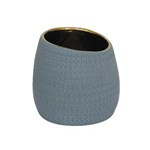 Ficha técnica e caractérísticas do produto Vaso Decorativo em Cerâmica Cinza - 15x15x15cm
