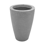 Ficha técnica e caractérísticas do produto Vaso Decorativo Plastico Cone Grafiato 55 Cinza Granito