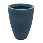 Ficha técnica e caractérísticas do produto Vaso Decorativo Plastico Cone Grafiato 77 Azul Macauba
