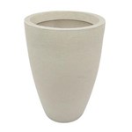 Ficha técnica e caractérísticas do produto Vaso Decorativo Plastico Cone Grafiato 77 Branco Marmor