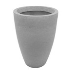 Ficha técnica e caractérísticas do produto Vaso Decorativo Plastico Cone Grafiato 77 Cinza Granito