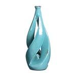 Ficha técnica e caractérísticas do produto Vaso Decorativo Vazado I Azul Turquesa