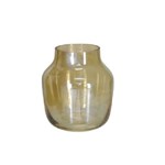 Ficha técnica e caractérísticas do produto Vaso Decorativo Vidro Âmbar 15cm - da