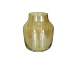 Ficha técnica e caractérísticas do produto Vaso Decorativo Vidro Âmbar 18cm - da