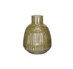 Ficha técnica e caractérísticas do produto Vaso Decorativo Vidro Âmbar 25,5cm - da