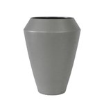 Ficha técnica e caractérísticas do produto Vaso em Cerâmica Decorativo Cinza - 28x49x49cm