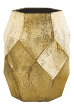 Ficha técnica e caractérísticas do produto Vaso em Metal Dourado 17 Cm - Mart