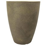 Ficha técnica e caractérísticas do produto Vaso Malta Cone 25x32 Cm Pedra - Markine Mobilier